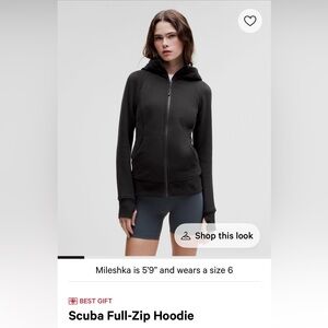 NWT Lululemon Scuba Full-Zip Hoodie size 2